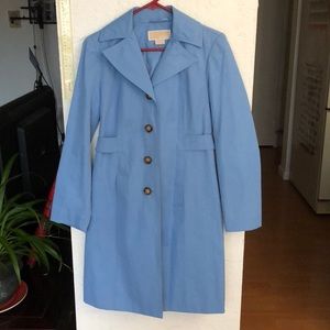 Light blue trench coat